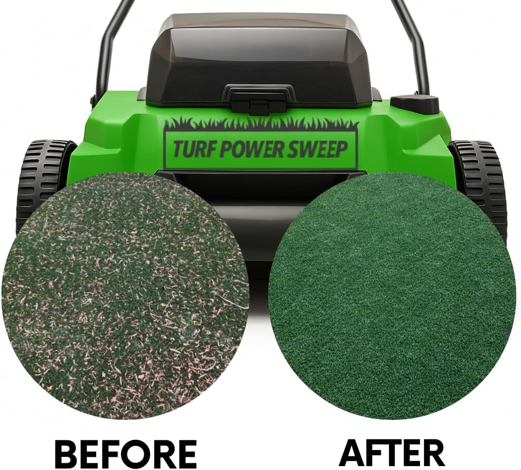 Heavy-Duty Turf Sweeper 🌱 – Clean Your Lawn with Ease! 🧹