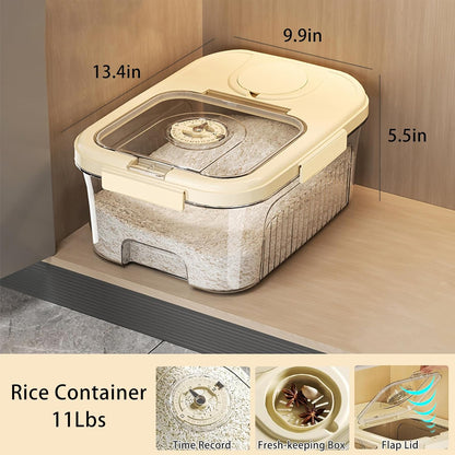 🍚 Premium Rice Storage Container with Dispenser - Freshness Sealed & Easy Pour Design 🌾